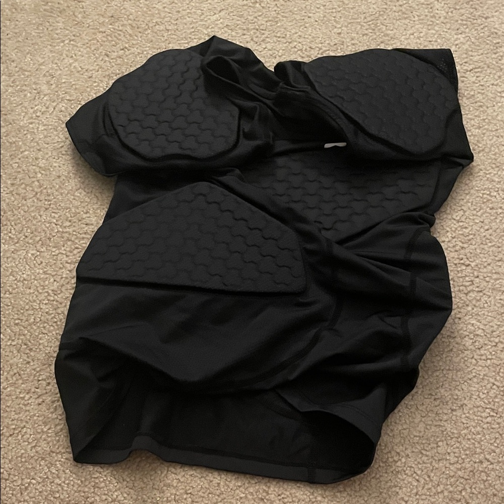 Black Football Shirt Padded